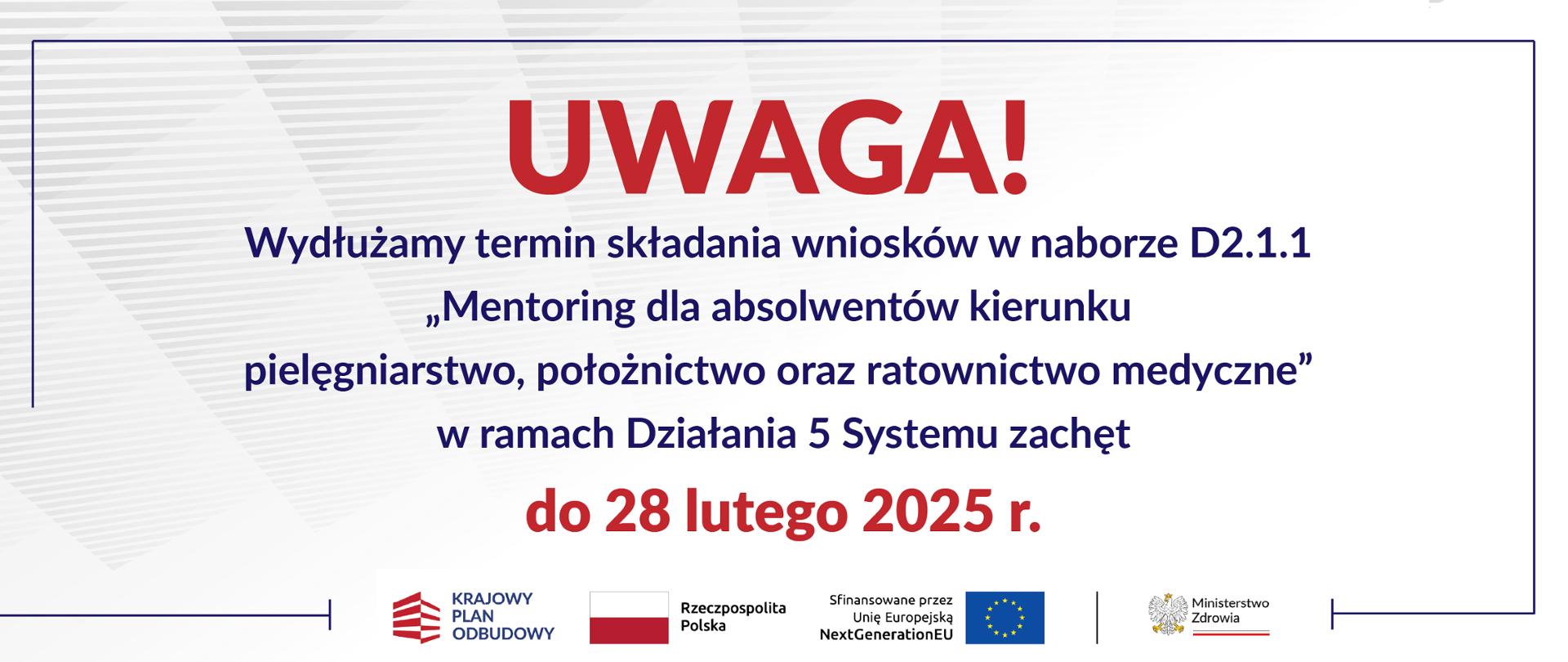 wydłużenie terminu naboru mentoring