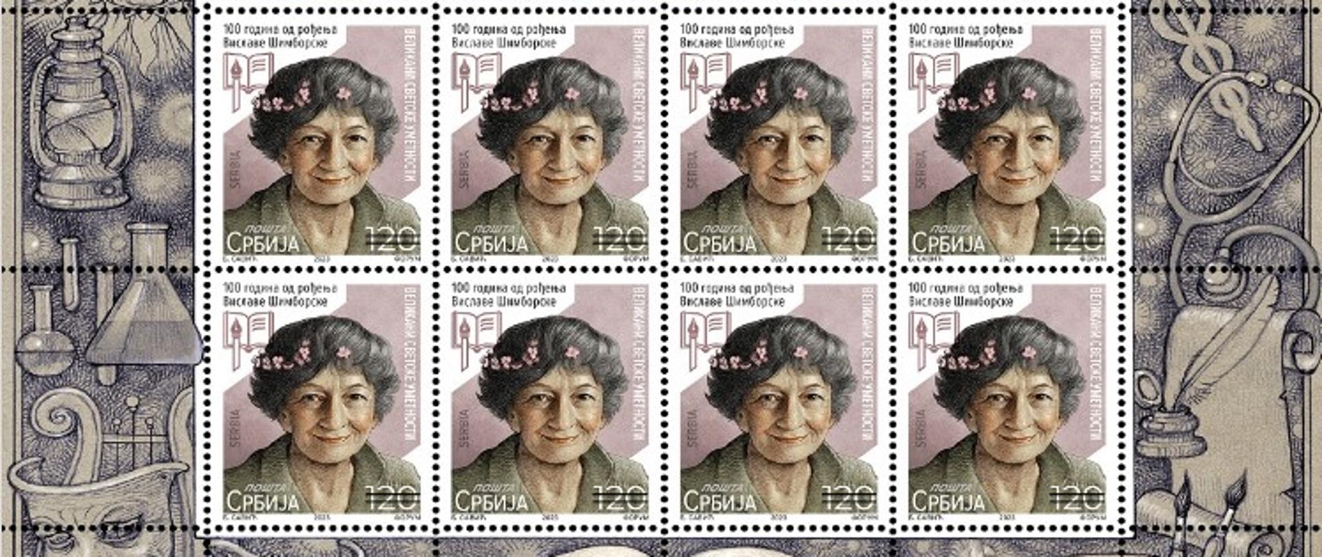 U znak obeležavanja 100. godišnjice rođenja Vislave Šimborske, na inicijativu Ambasade Republike Poljske u Beogradu, Pošta Srbije je pustila u promet marku posvećenu poljskoj nobelovki.