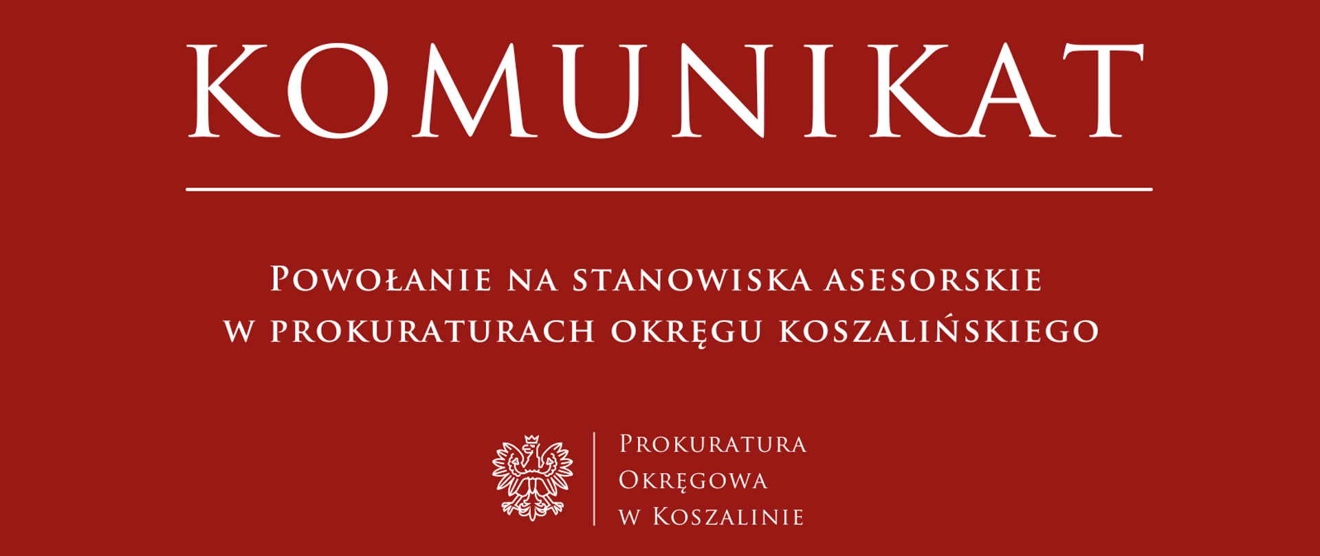 Powołanie na stanowiska asesorskie w prokuraturach okręgu koszalińskiego