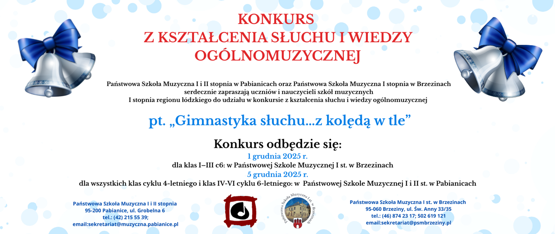 Konkurs solfeżowy baner