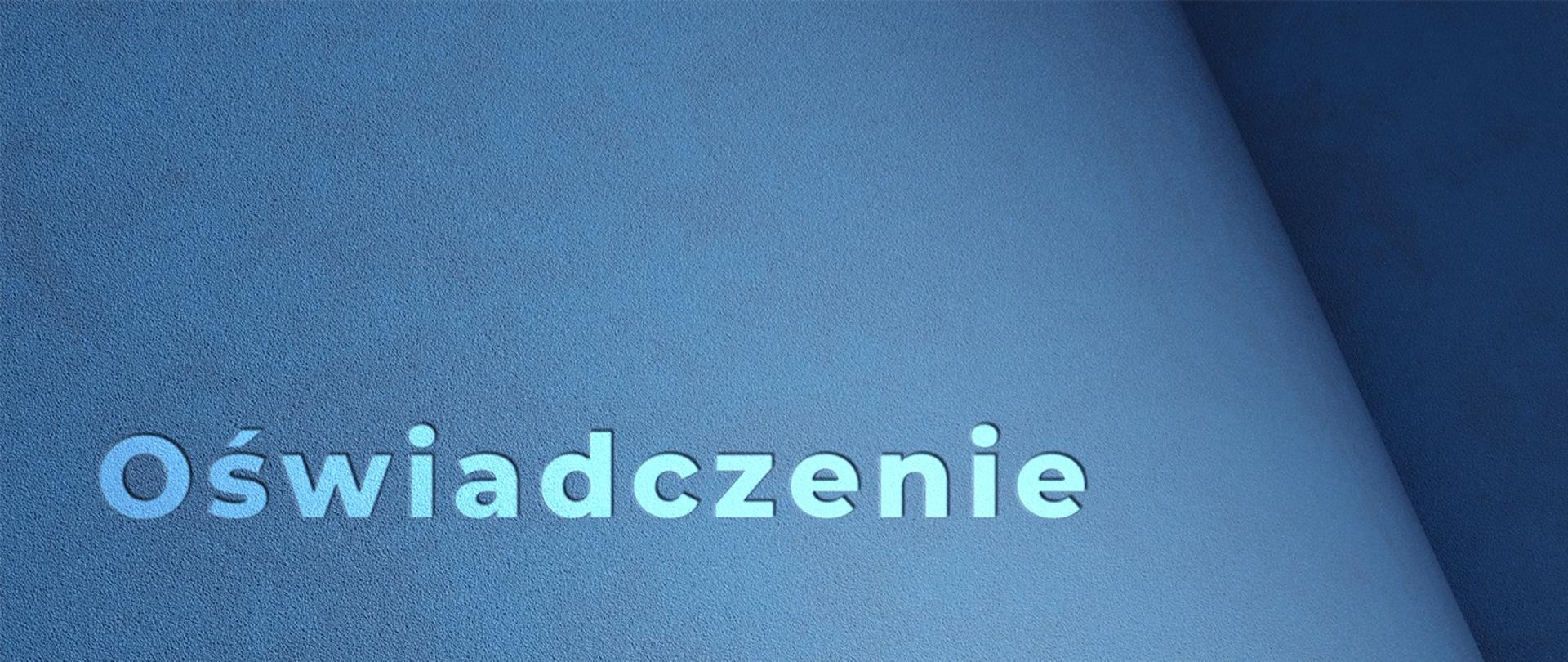 Oświadczenie