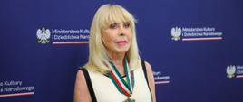 Grażyna Kulczyk uhonorowana Złotym Medalem „Zasłużony Kulturze Gloria Artis”. fot. Danuta Matloch/MKiDN