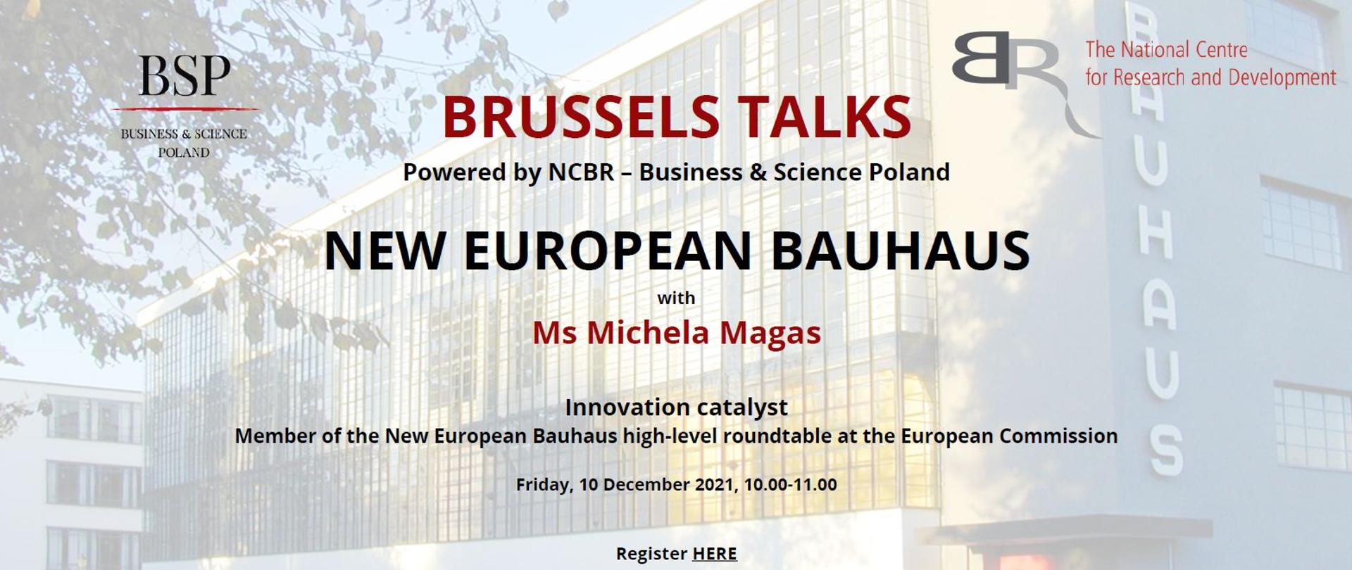 Brussels Talks on the New European Bauhaus