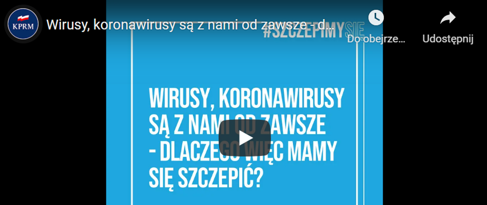 Niebieska grafika z białym napisem: wirusy, koronawirusy były z nami od zawsze. Dlaczego więc mamy się szczepić?
