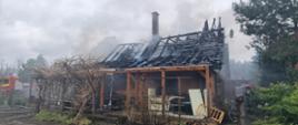 Pożar drewnianego domu jednorodzinnego w Owczychgłowach