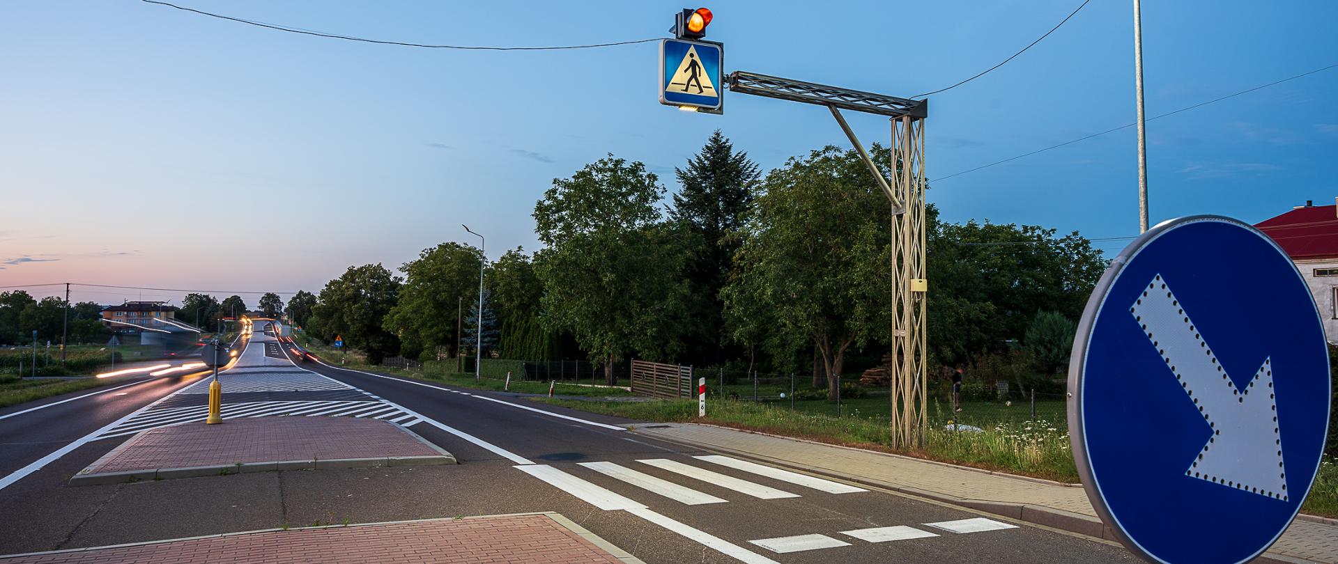 Przejście dla pieszych DK77 Duńkowiczki