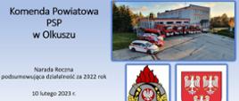 Narada podsumowująca 2022 rok w KP PSP w Olkuszu