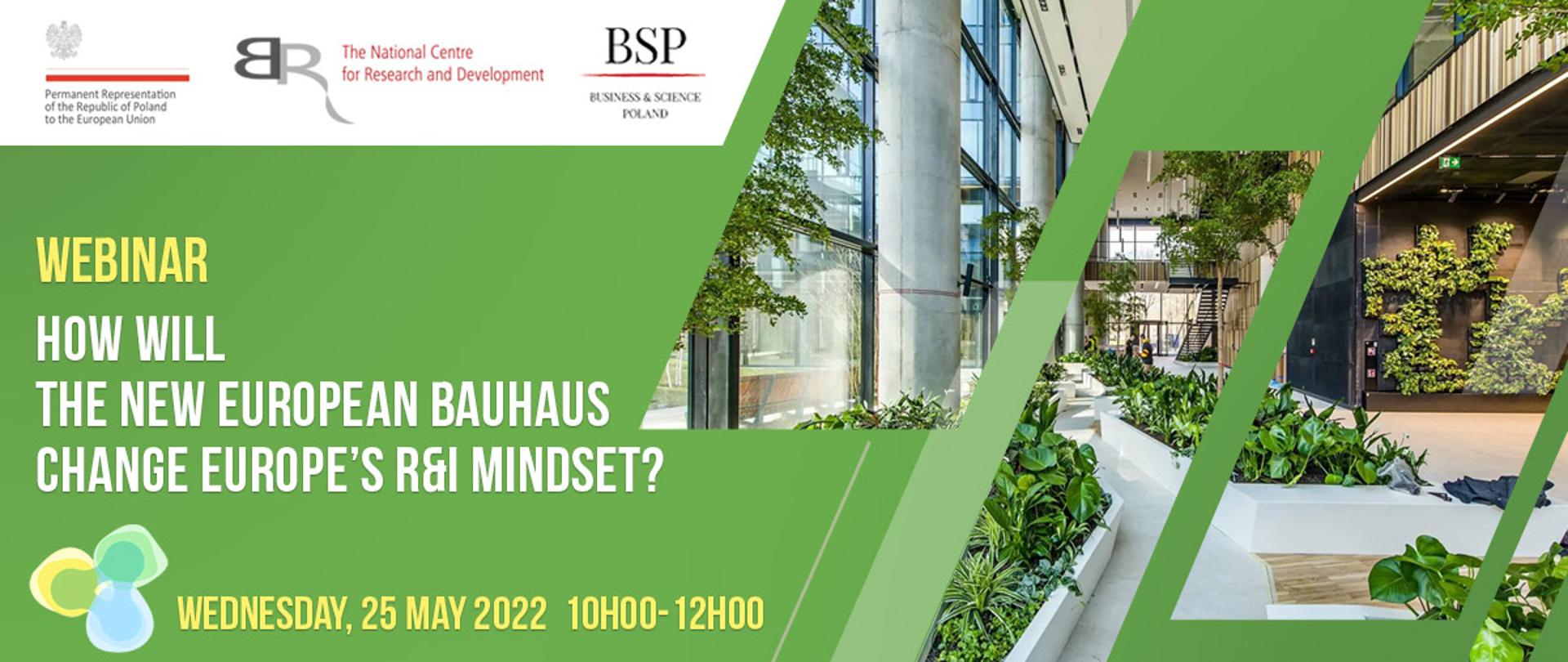 Webinarium: „Co Nowy Europejski Bauhaus może zmienić w podejściu do badań i innowacji w UE?”