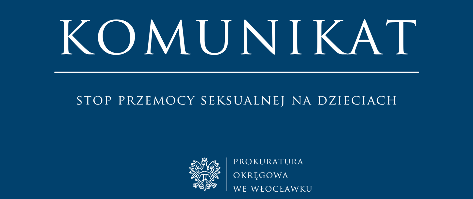 Komunikat Prokuratury Rejonowej w Aleksandrowie Kujawskim
