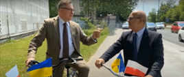 World Bicycle Day Ambassador of Poland Krzysztof Olendzki and Ambassador of Ukraine Mykhailo Brodovych, Ljubljana, 3 June 2022