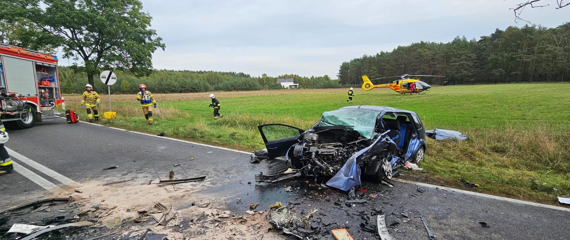 Śmiertelny wypadek na DK nr.15 w miejscowości Dziadkowo