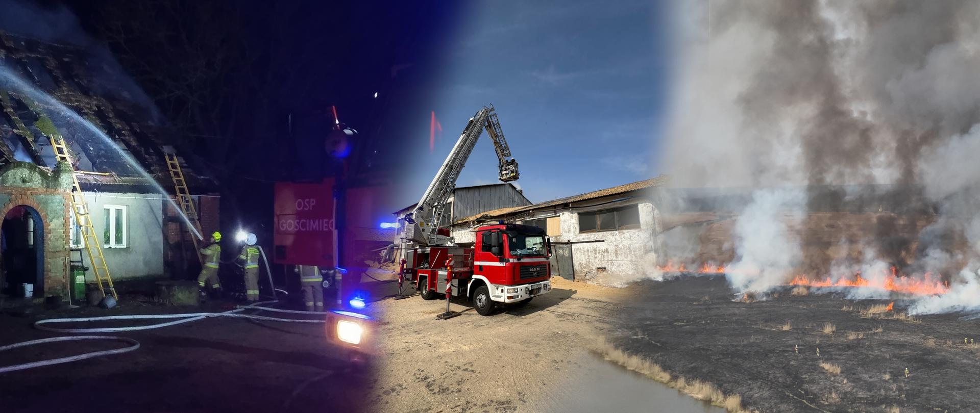 Obraz przedstawia fotomontaż ujęć ze zdarzeń z dani 29.03.2025 r.