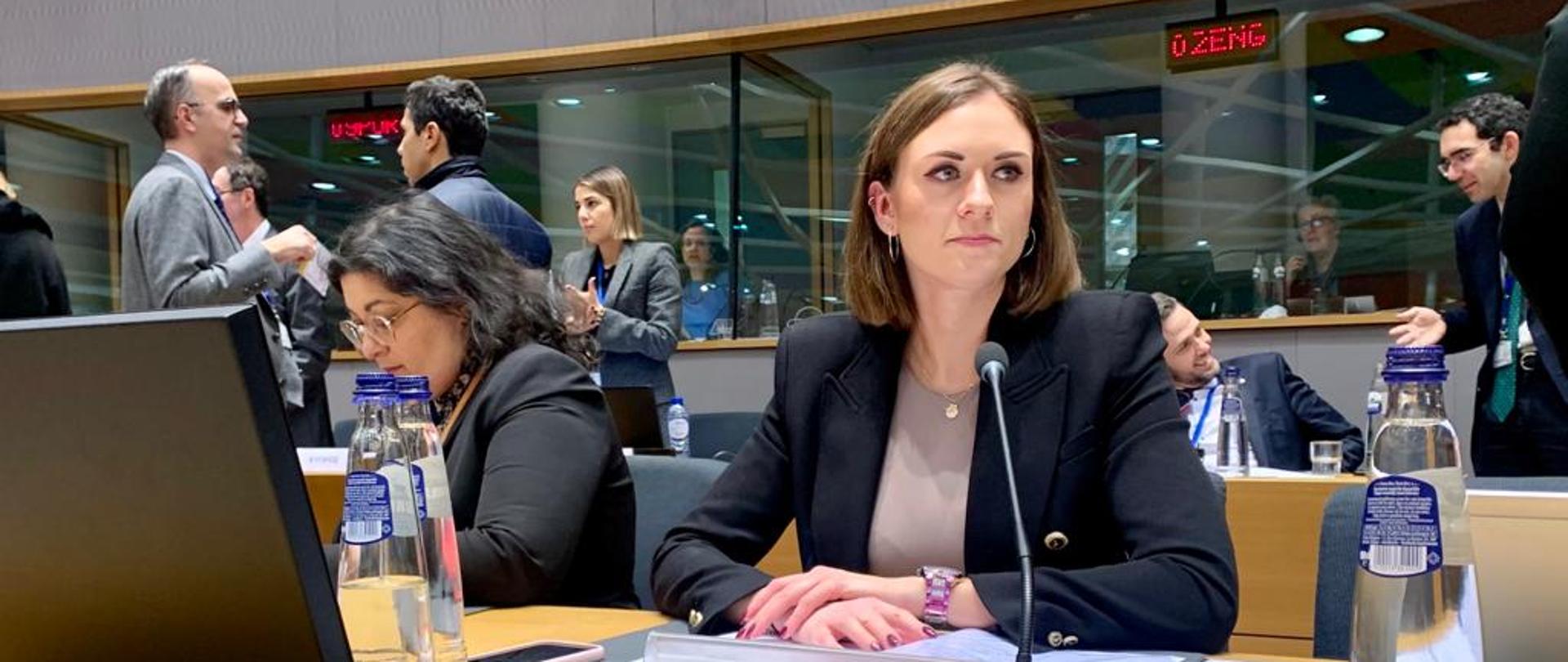 wiceminister Kamila Król na posiedzeniu Rady UE ds. konkurencyjności