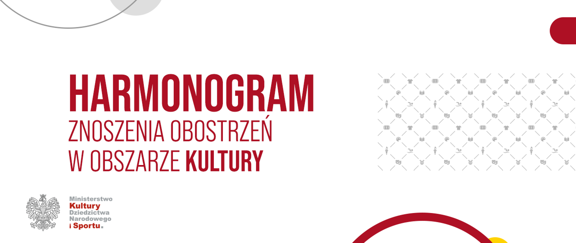 Harmonogram znoszenia obostrzeń w obszarze kultury