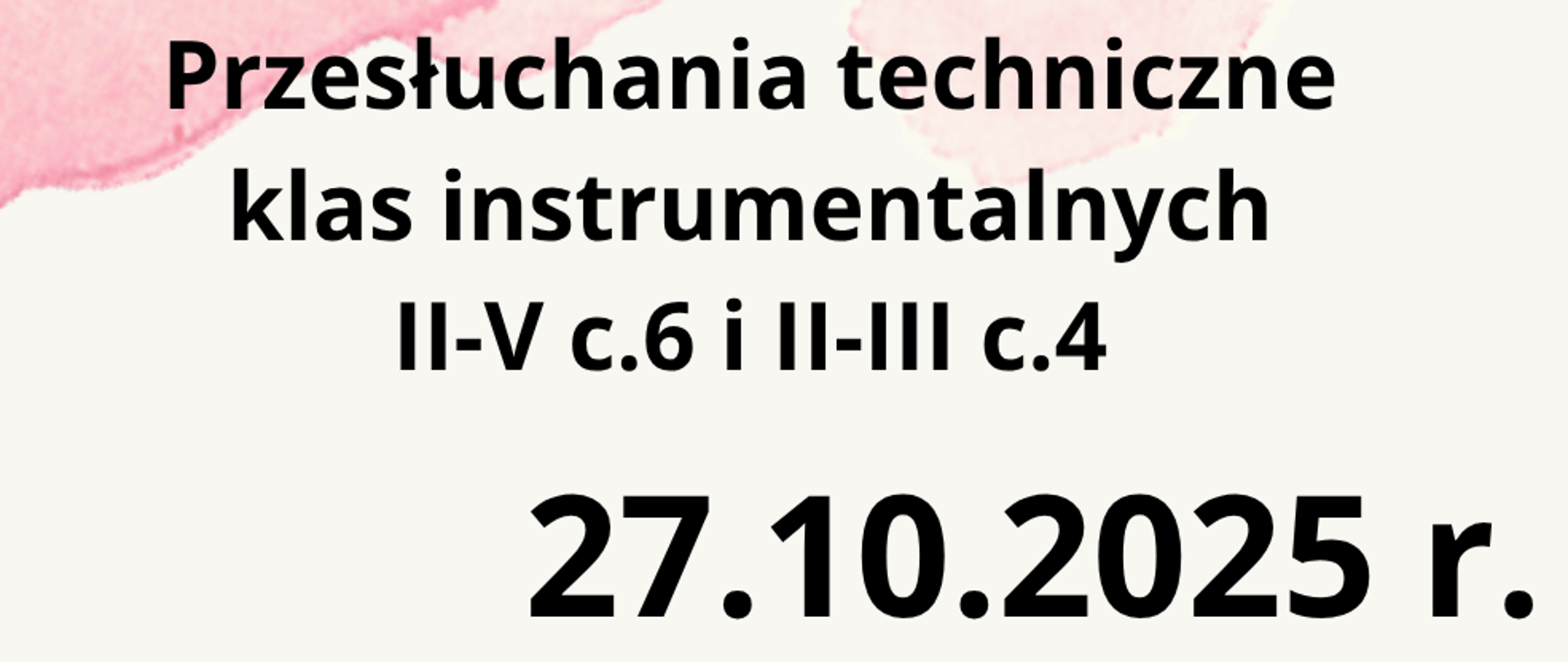 czarne napisy ba białym tle. Widoczne są grafiki instrumentów: saksofonu, klarnetu, fletu, akordeonu.