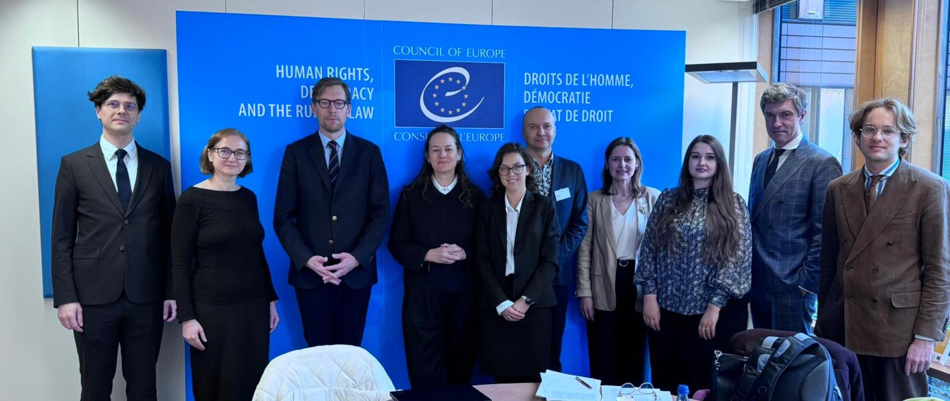 Cykl spotkań Wiceministry Marii Ejchart w Radzie Europy w Strasburgu