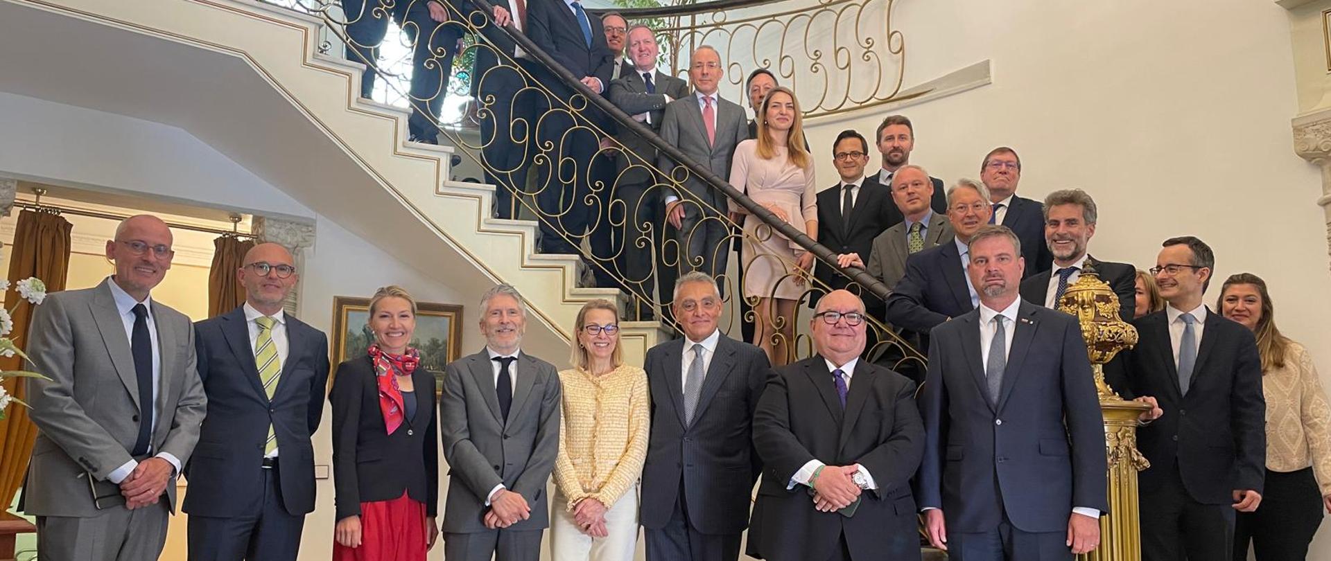 Embajadores de los paises UE con el Ministro F. Marlaska