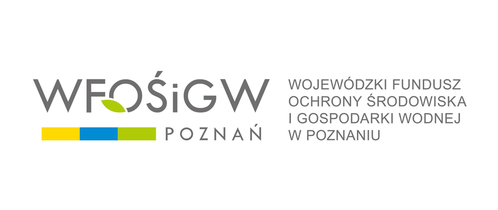 Logo wojewódzkiego funduszu ochrony środowiska i gospodarki wodnej w Poznaniu
