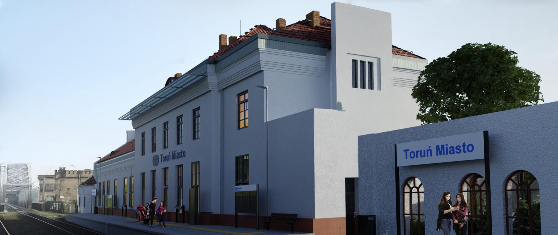 Wizualizacja dworca Toruń Miasto