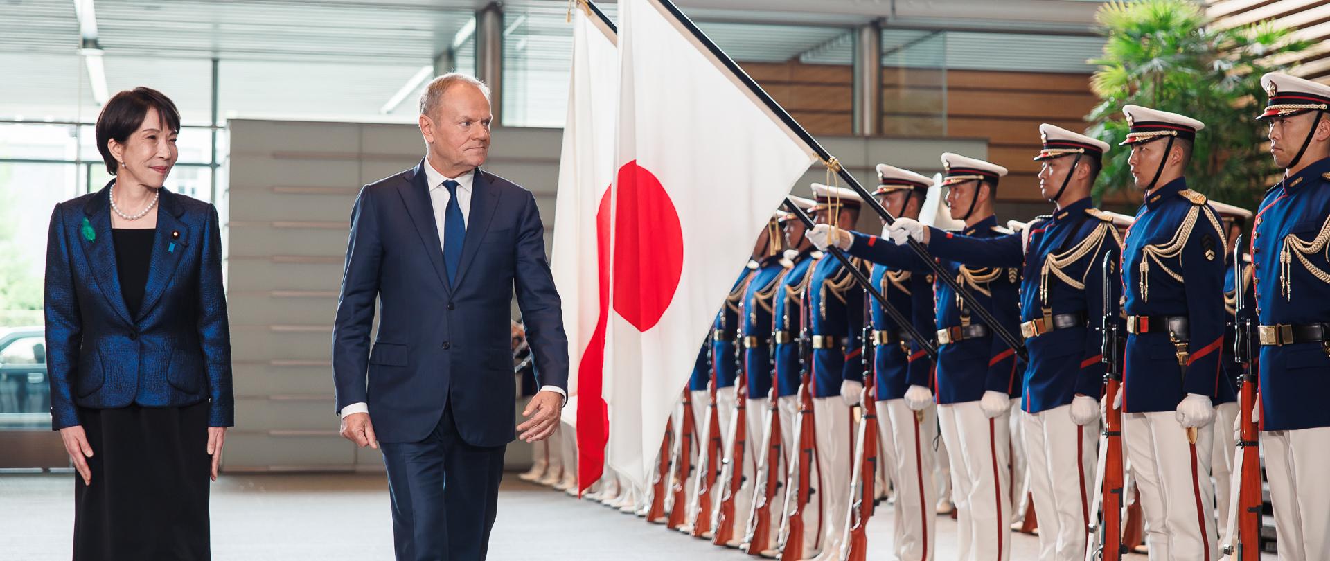 Prime Minister Donald Tusk during his visit to Tokyo.