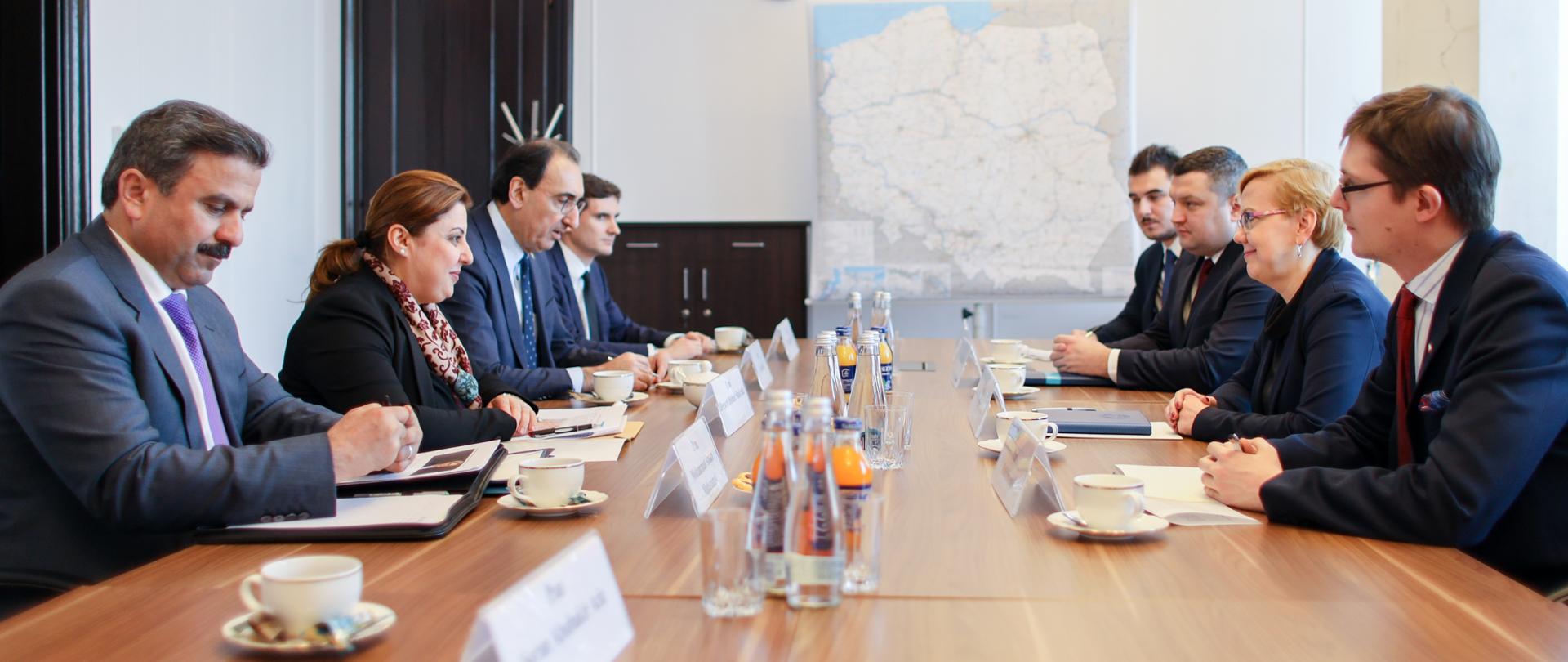 Spotkanie Podsekretarz Stanu w MGMiŻŚ Anny Moskwy z Minister Rolnictwa i Zasobów Wodnych Rządu Regionalnego Kurdystanu Begard Dishad Shukralla