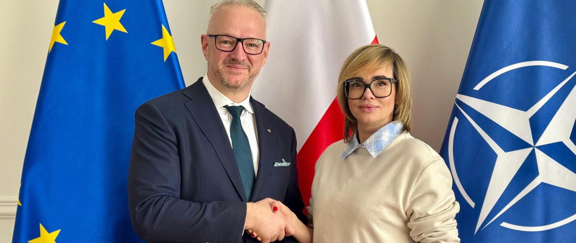 Spotkanie wojewody Króla z Weroniką Marczuk