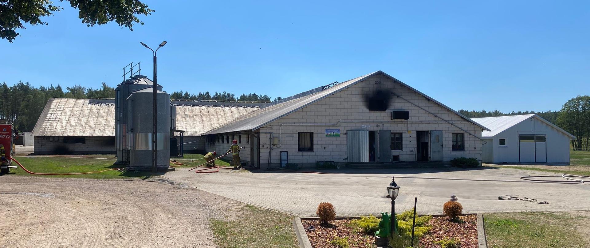 Pożar budynku inwentarskiego w Karpowiczach