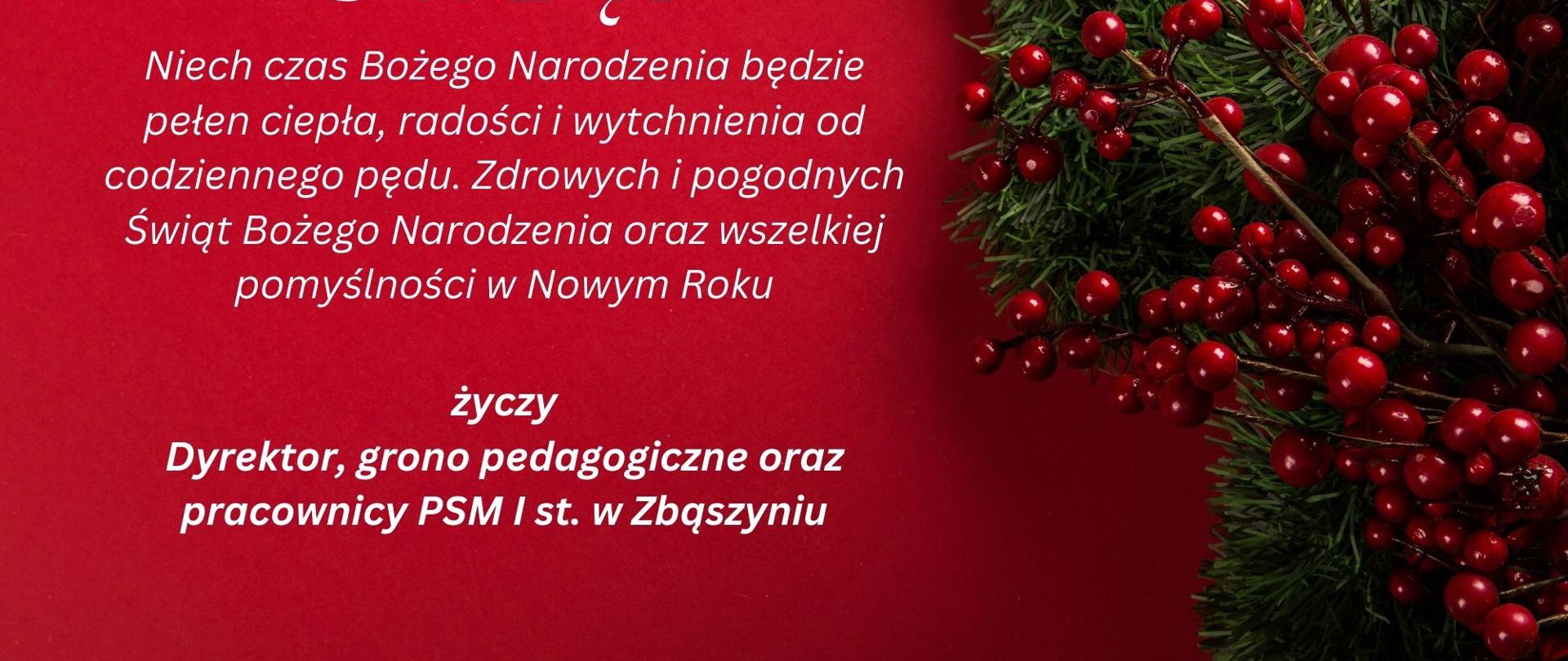 Życzenia na Boże Narodzenie.