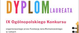 Dyplom laureata dla Julii Bochnak w dziewiątym ogólnopolskim konkursie w ramach festiwalu presto dnia dwudziestego szóstego maja dwa tysiące dwudziestego piątego roku w formie online
