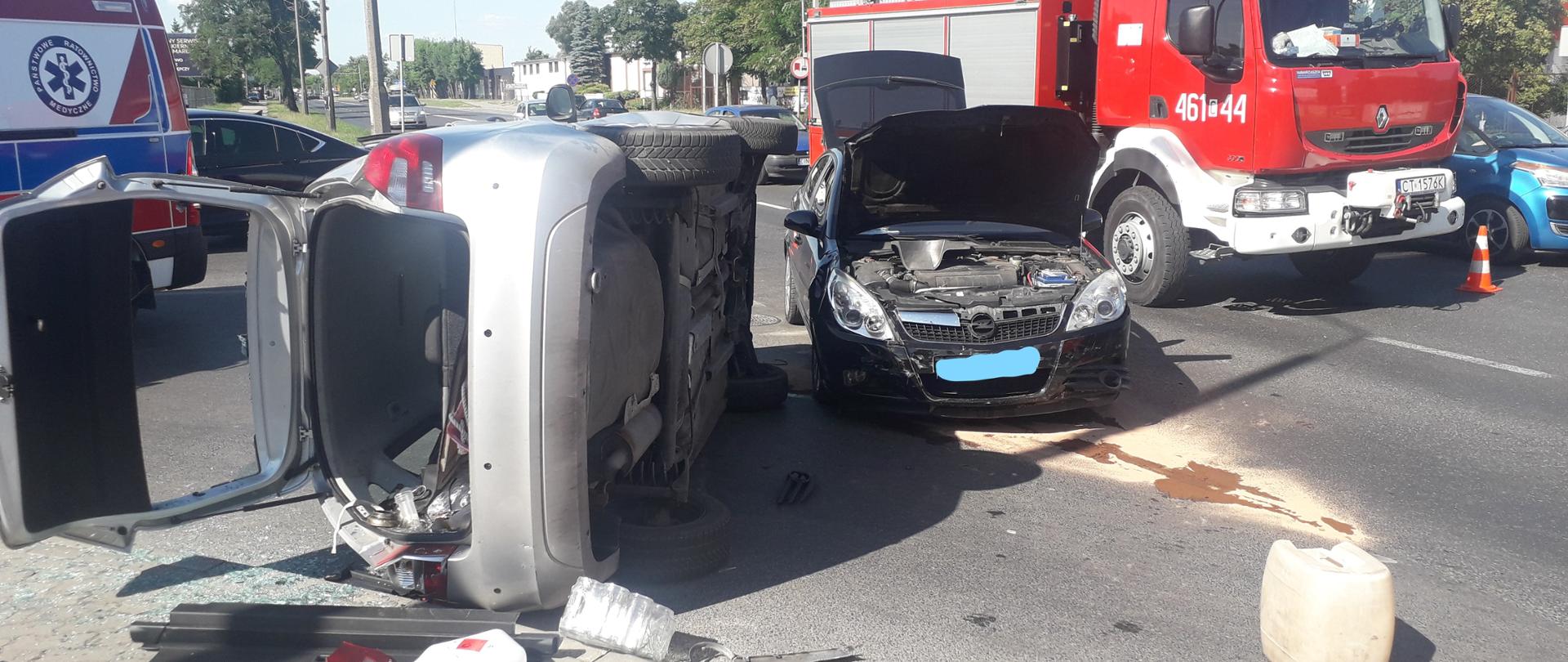 Groźny wypadek na ul. Poznańskiej w Inowrocławiu.