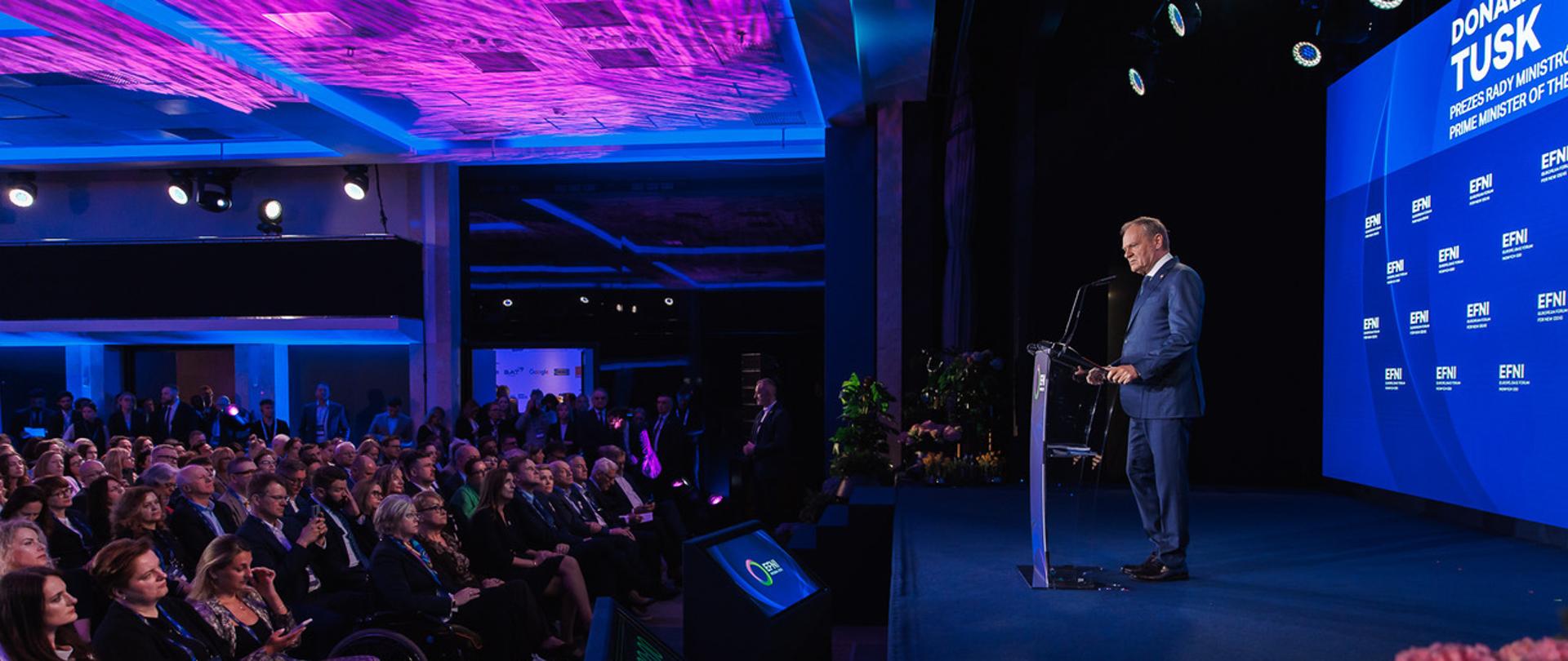 Prime Minister Tusk at the European Forum for New Ideas.