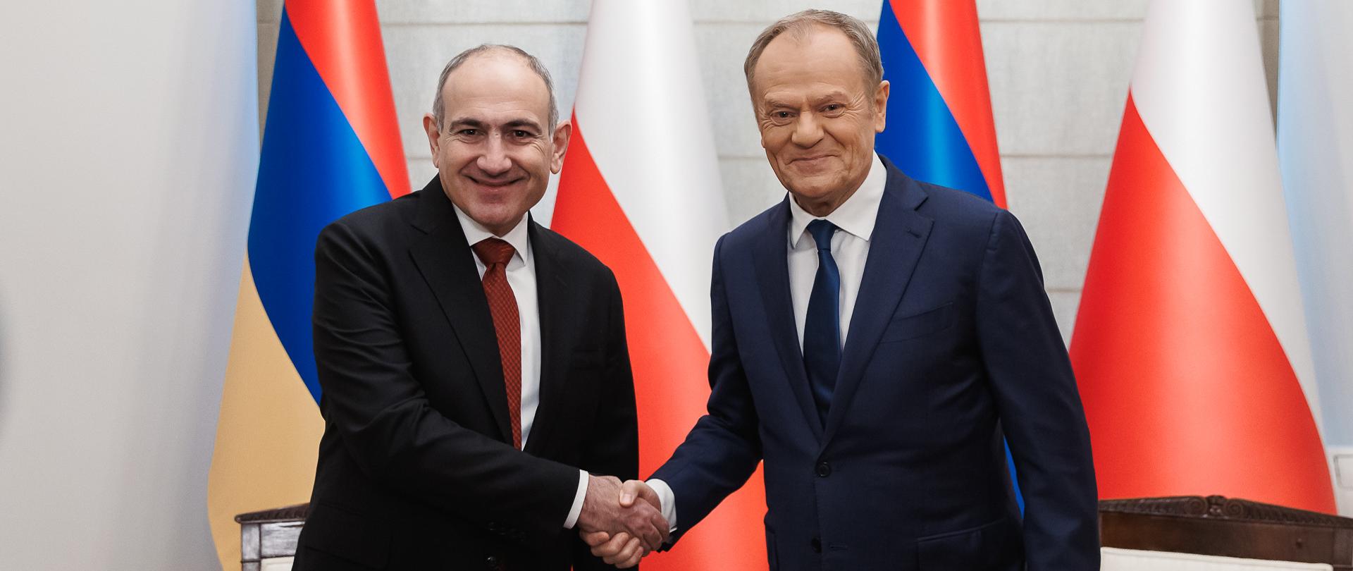 Spotkanie Premiera Donalda Tuska z Premierem Republiki Armenii Nikolem Paszynianem
