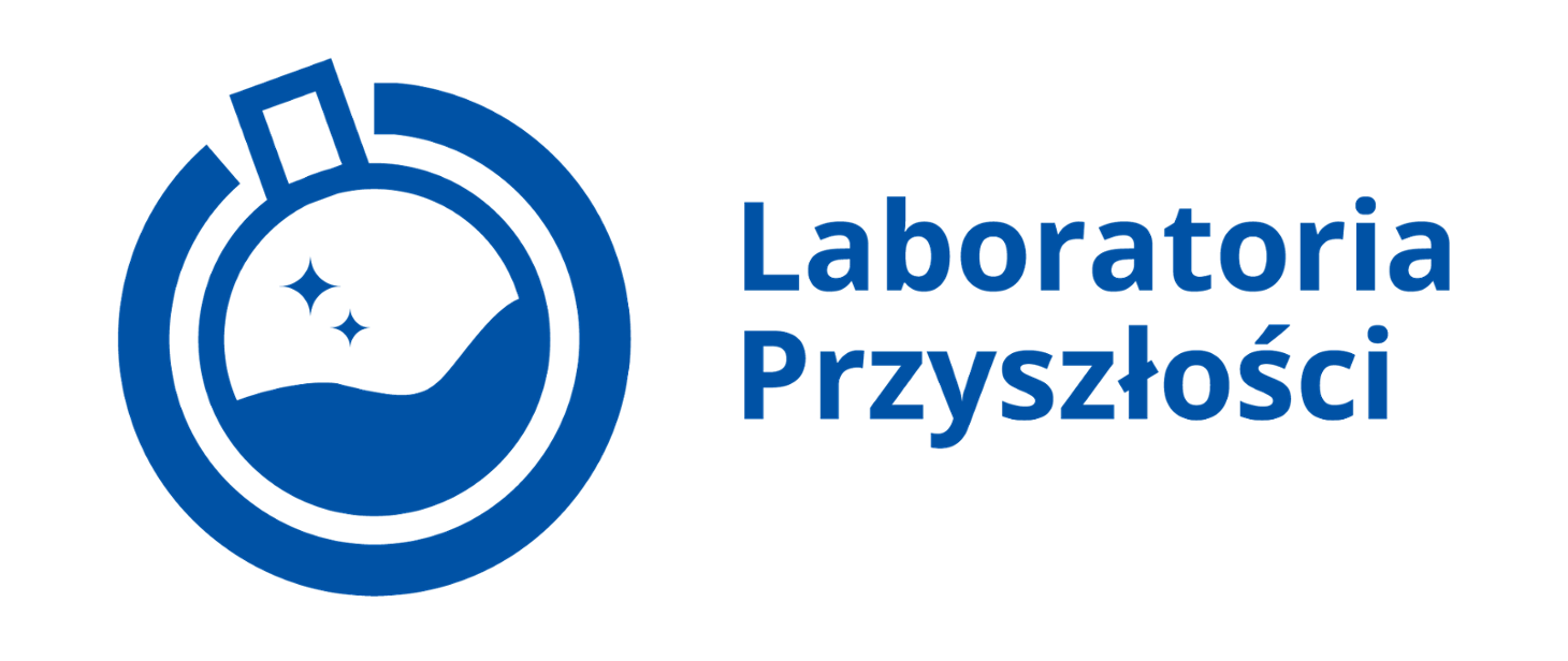 Logo programu Laboratoria Przyszłości. 