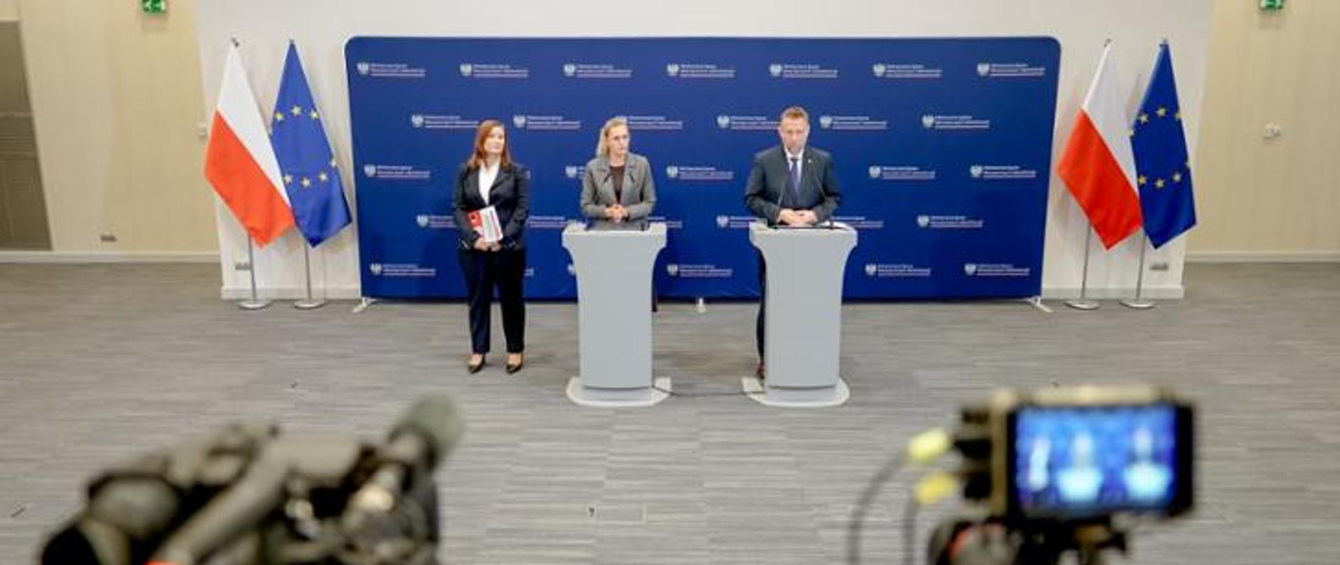 Konferencja prasowa z udziałem Kierownictwa MSWiA i Kierownictwa MEN