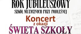 Tekst zamieszczony na plakacie:
Koncert z okazji święta szkoły
połączony z uroczystym ślubowaniem klas pierwszych
OSM I st., PSM I st., OSM II st. i PSM II st.
Orkiestra Dęta PSM I stopnia
Luca Neccia, Tomasz Witek – prowadzenie
uczniowie klasy I OSM I st.
szkolne rodziny muzyczne
Oprawa muzyczna uroczystości: Chór Zespołu Szkół Muzycznych – dyrygent Monika Bierć
Zespół Fanfarowy pod kierunkiem Tomasza Witka
w programie utwory m.in.:
I.J. Paderewskiego, O. Riedinga, N.D. Kershaw, H. Manciniego, J. Buczyńskiego
15 listopada 2022, godz. 17.00
Sala koncertowa ZSM ul. Podleśna 2 