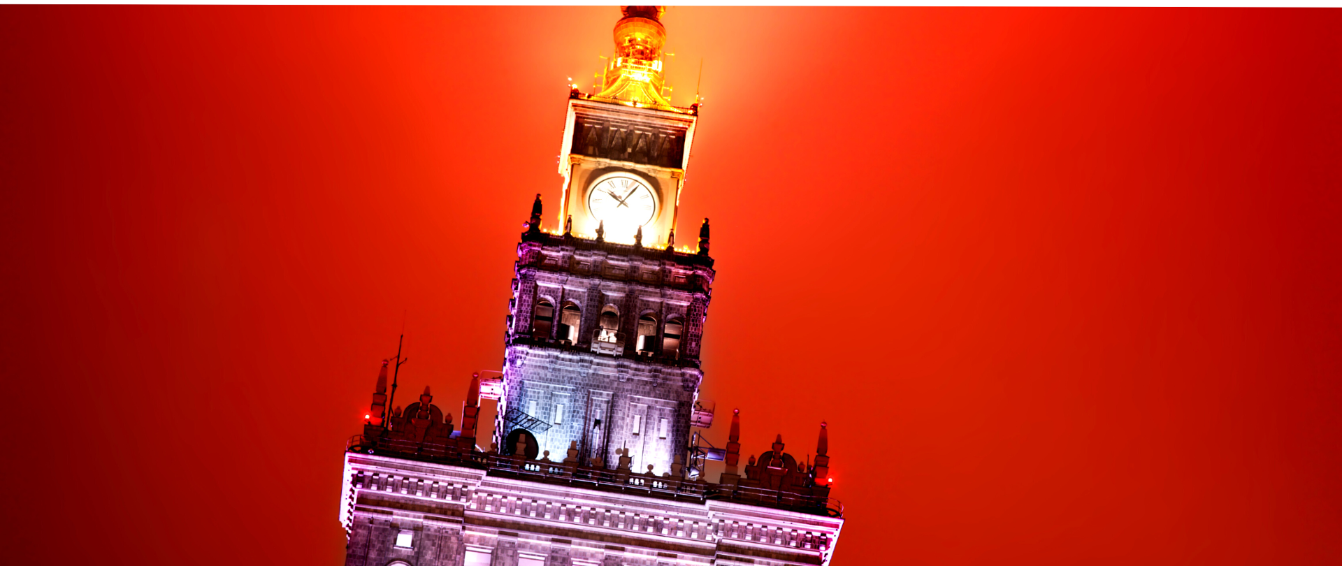 Pałac Kultury i Nauki - fragment wieży