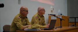 Spotkanie Zastępcy Komendanta Głównego PSP nadbryg. Pawła Frysztaka z słuchaczami K-35