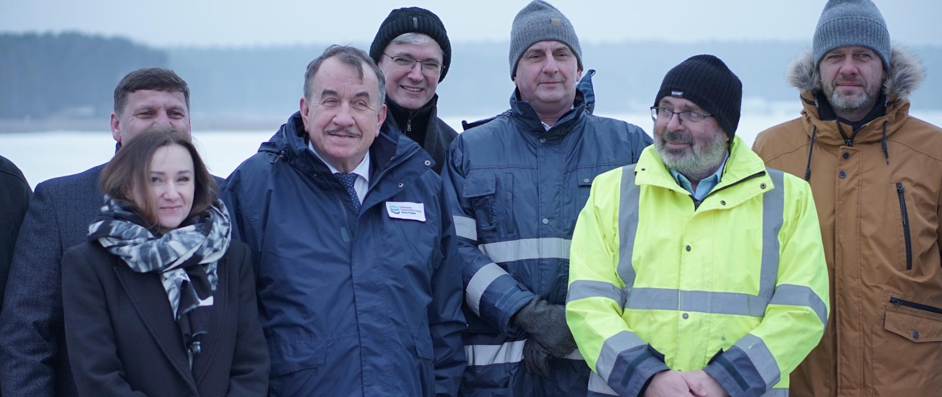 Konferencja prasowa RZGW w Krakowie. Zakończenie zadania - Remont zapory czołowej ZW Cedzyna