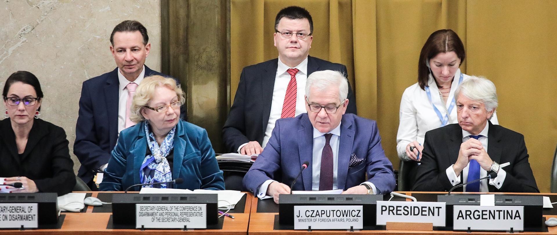 Minister J. Czaputowicz Geneva 2020