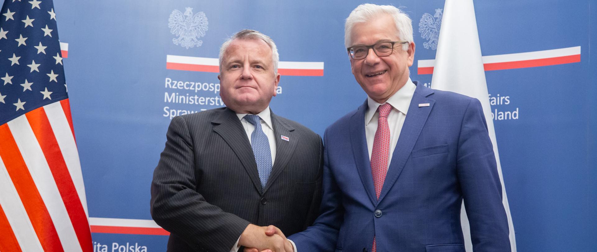 Spotkanie ministra Jacka Czaputowicza z zastępcą sekretarza stanu USA Johnem Sullivanem