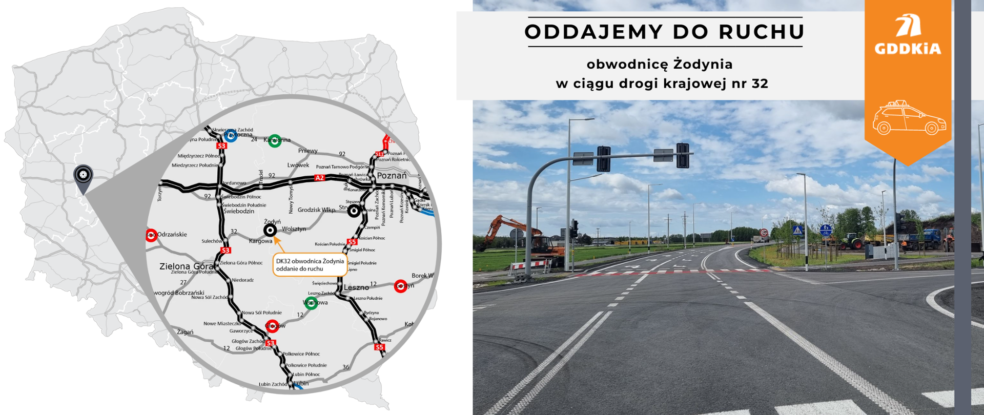 Obwodnica Żodynia mapka orientacyjna