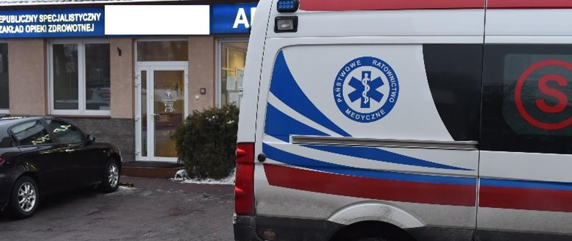 PRM pod przychodnią, gdzie doszło do zdarzenia