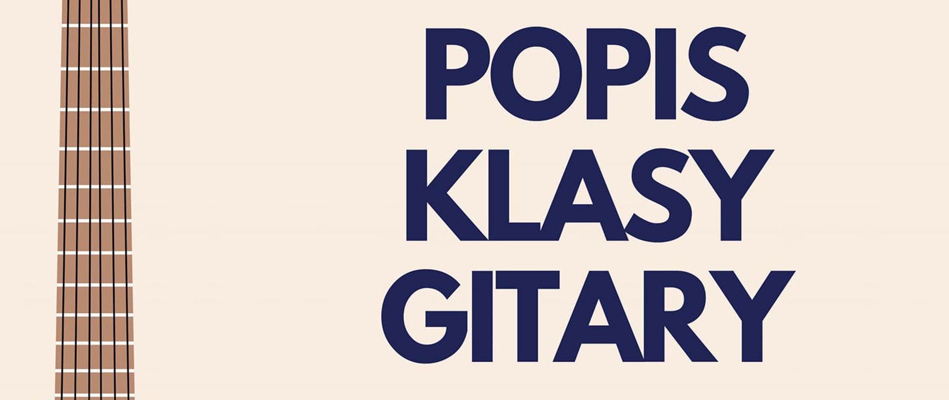 Na jasnym tle plakatu znajdują się różne akcenty muzyczne w postaci pięciolinii, wartości rytmicznych, gitary. W środkowej części plakatu znajdują się informacje dotyczące wydarzenia. 