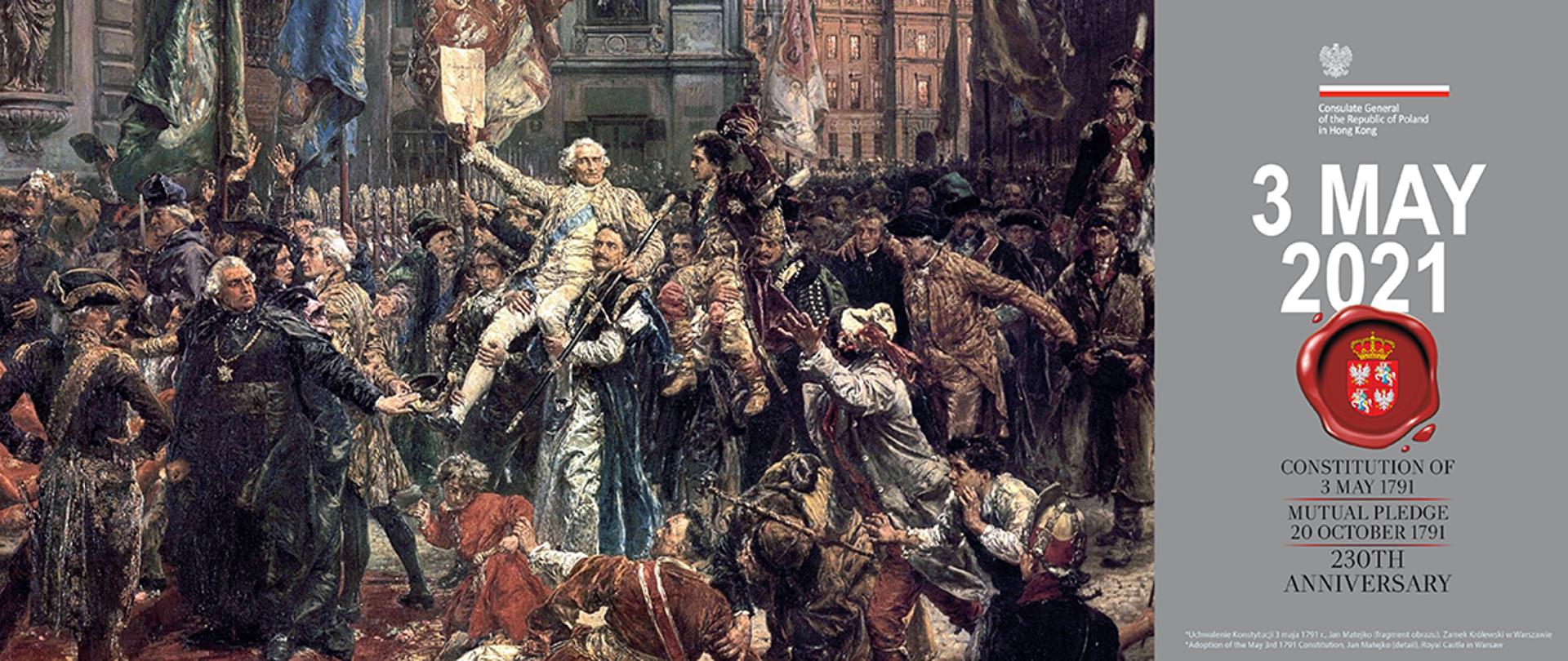 230. rocznica uchwalenia Konstytucji 3 Maja
