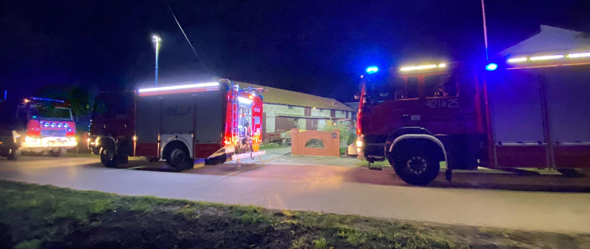 Pożar suszarni do kukurydzy w miejscowości Góry Sieradzkie