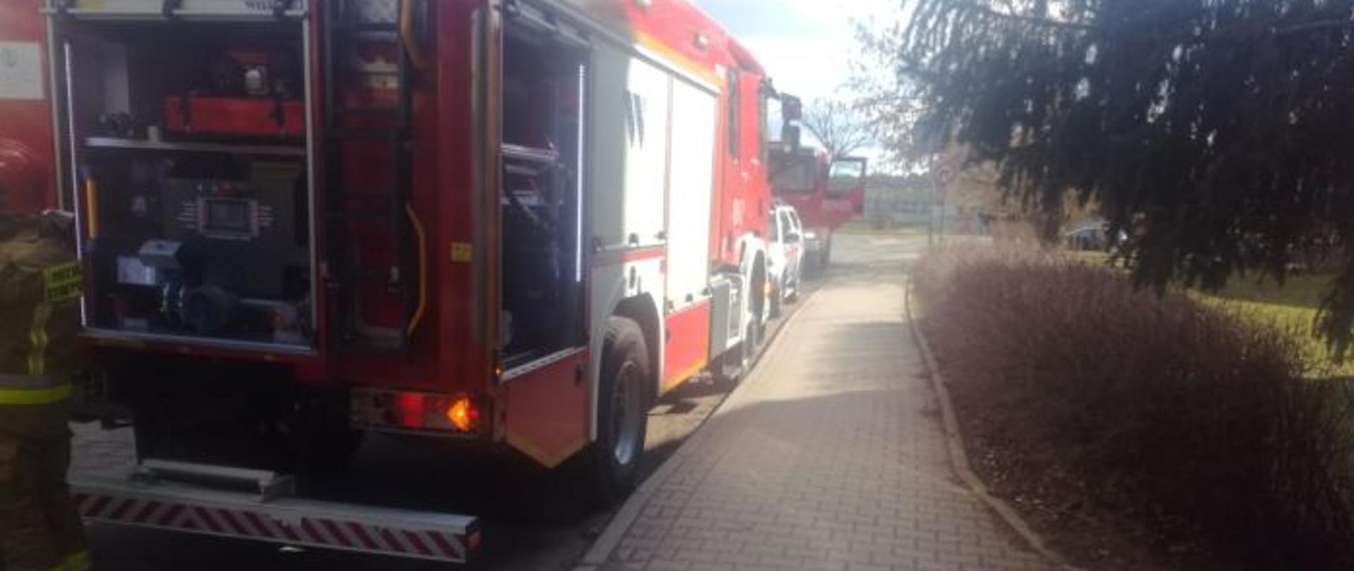 Pożar przy ulicy Wańkowicza