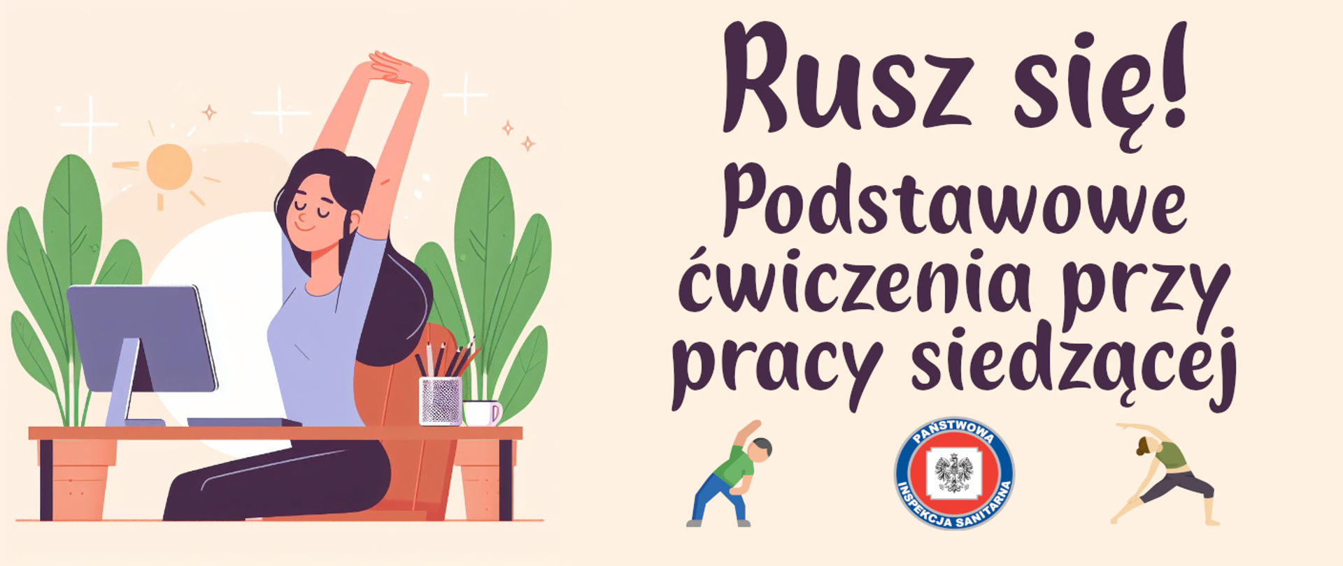 Rusz się – Podstawowe ćwiczenia przy pracy siedzącej