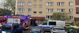 Zastęp JRG 2, Policja oraz ZRM na miejscu zdarzenia