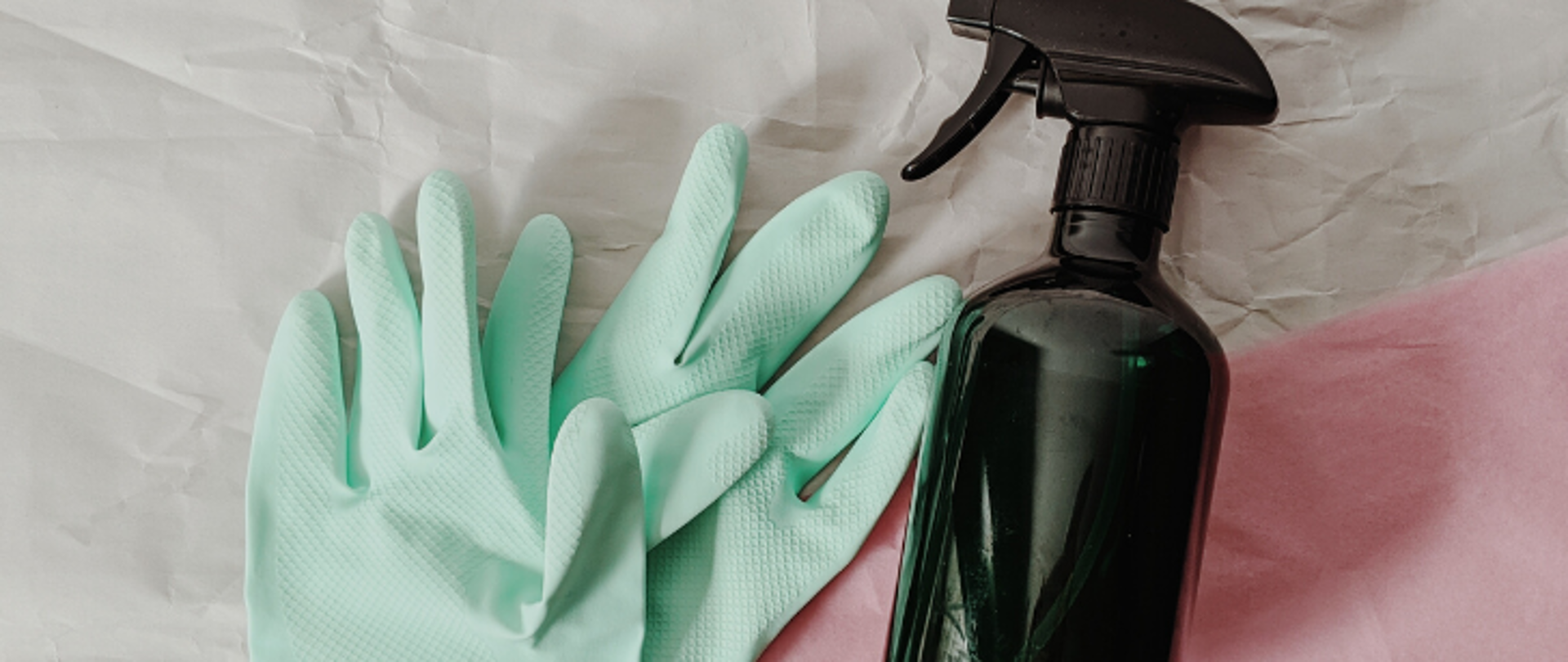 Rękawiczki gumowe, spryskiwacz