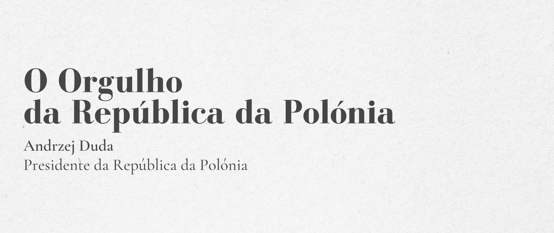 O Orgulho da República da Polónia